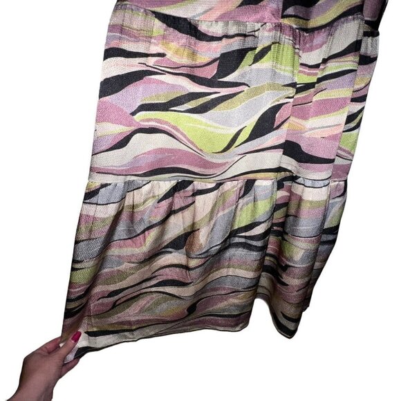 Ted Baker Warrenn Printed Button Through Cami Maxi Dress Dusky Pink US XS ( 1 ) - Picture 4 of 12